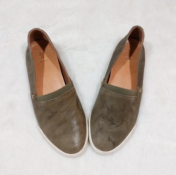 Frye Shoes - Frye Melanie Leather Slip On Sneakers